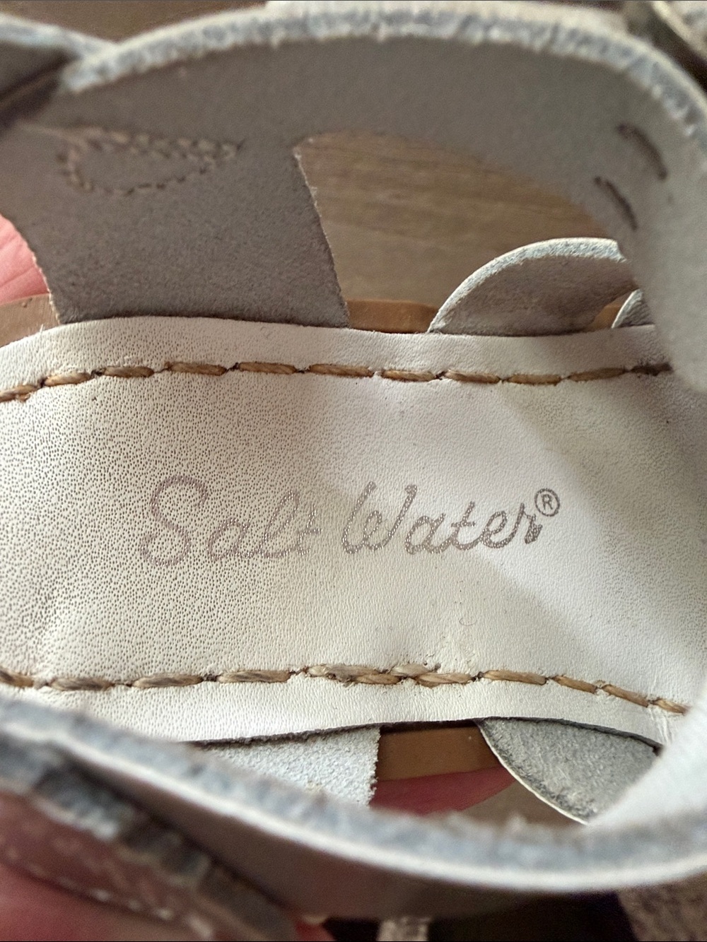 Salt Water Sandals by Hoy Kids Metallic Silver Strappy Buckle Sandals - Picture 2 of 7